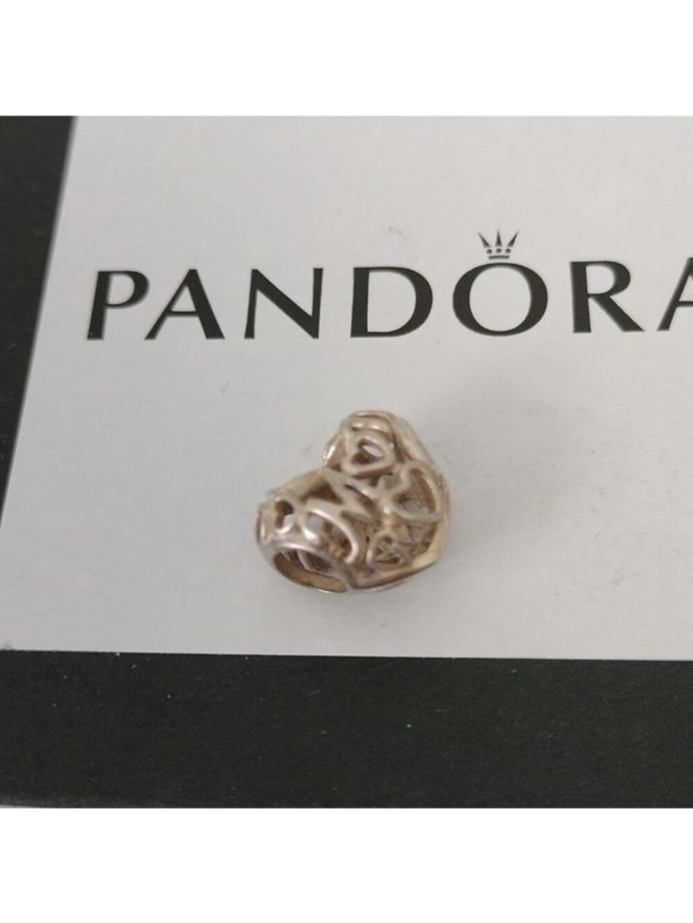 Pandora Retired Sterling Silver Motherly Love Openwork Family Charm - 791519 - Picture 3 of 5